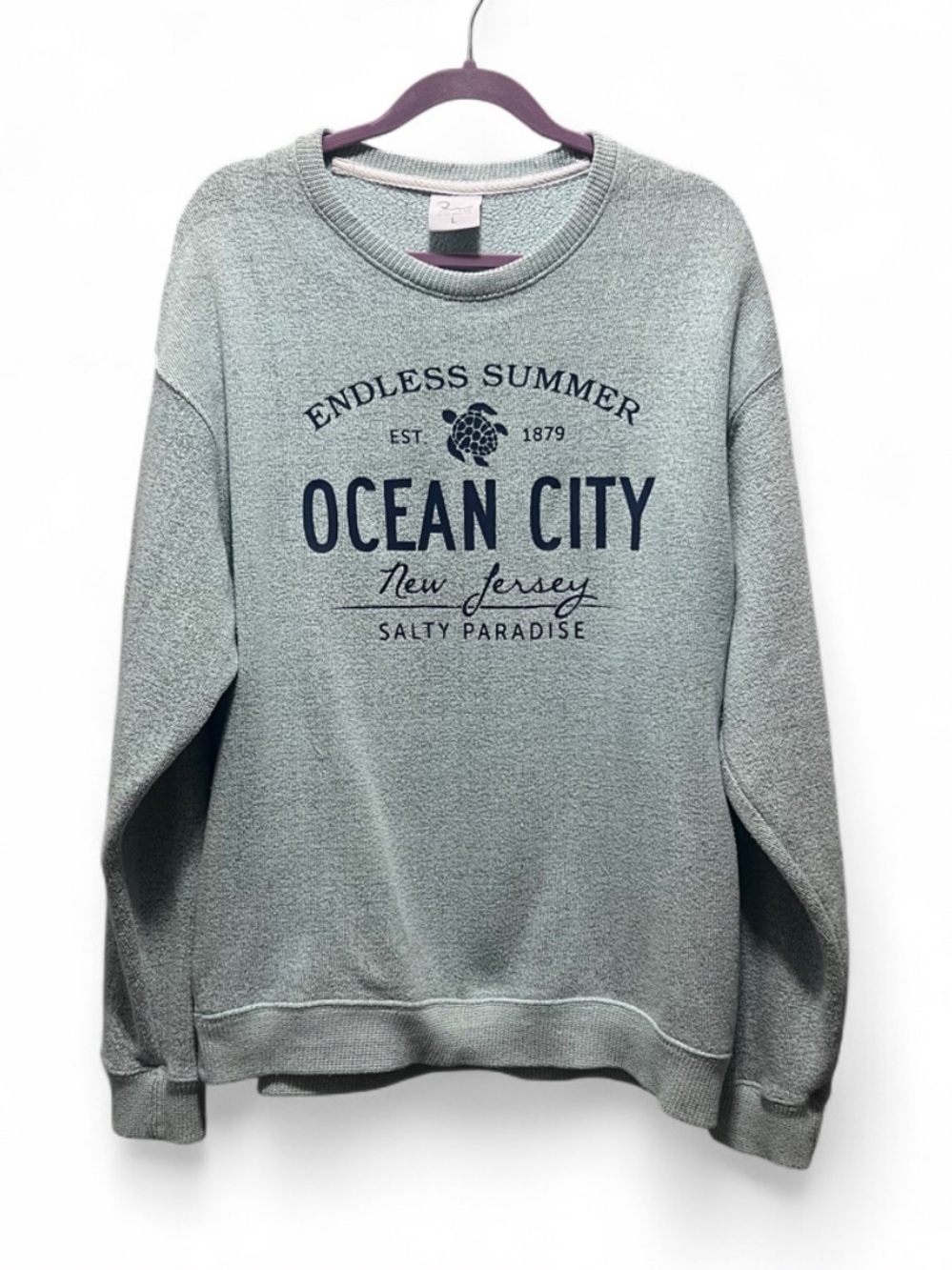 Ragwear Ocean City Graphic Crewneck Sweater - Aqua Blue